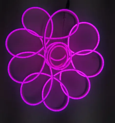 Purple Neon Flexible Rope 4M
