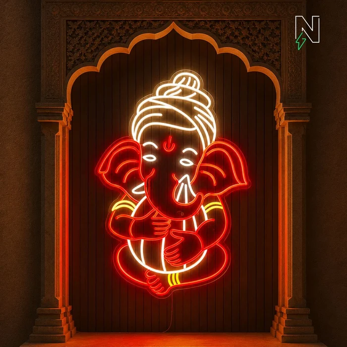 Neon Ganesha 2